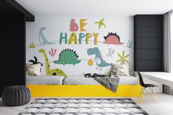 Fototapety Dinosauří dobrodružství přinášejí čistou radost, Fototapety dětské, Fototapety dinosauři, w00794 : uwalls.cz