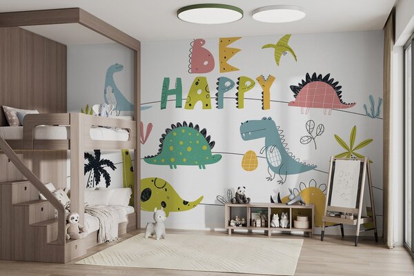 Fototapety Dinosauří dobrodružství přinášejí čistou radost, Fototapety dětské, Fototapety dinosauři, w00794 : uwalls.cz