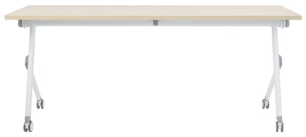 Skládací psací stůl BENDI Světle hnědá 180 cm 60 cm s koly