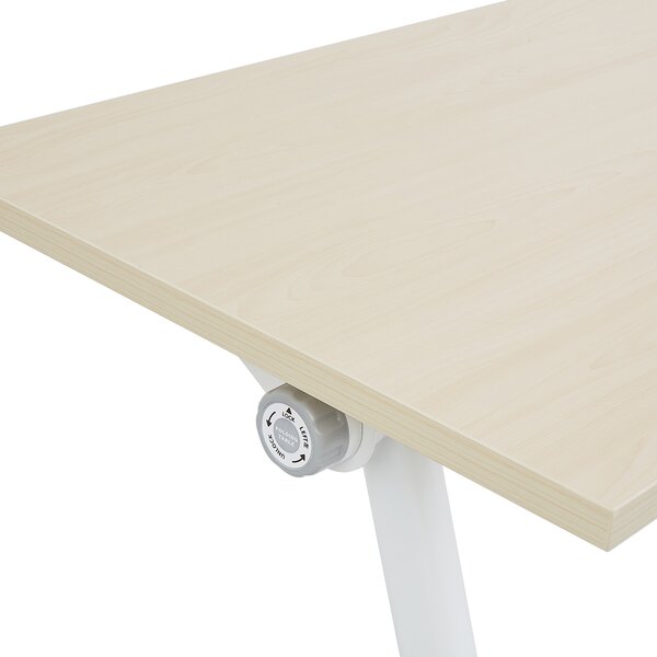 Skládací psací stůl BENDI Světle hnědá 120 cm 60 cm s koly