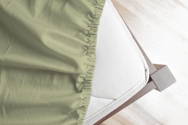 Prostěradlo Mátové JERSEY PREMIUM Jersey PREMIUM 90-100 x 200-220/30