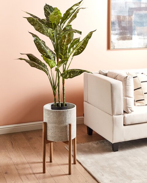 Květináč na stojanu PINSAPO Kov 30 cm Šedá