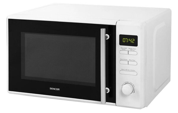 Sencor - Mikrovlnná trouba s funkcí grilu 700W/1000W/230V 20 l bílá