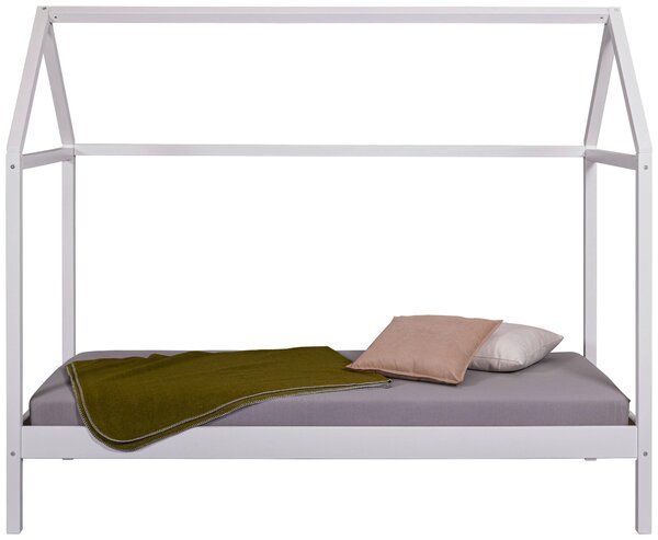 DĚTSKÁ POSTEL SE STŘÍŠKOU, 90/200 cm, bílá MID.YOU - Online Only dětské postele, Online Only