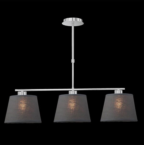 LUXERA 18067 - Lustr COMBO 3xE27/60W šedá