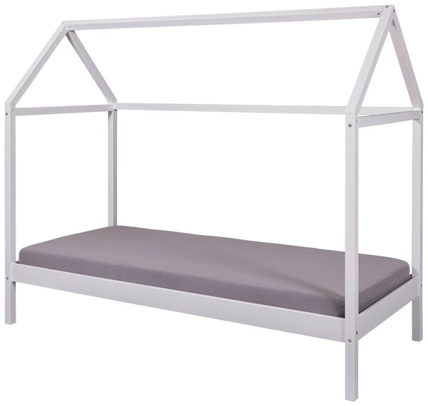 DĚTSKÁ POSTEL SE STŘÍŠKOU, 90/200 cm, bílá MID.YOU - Online Only dětské postele, Online Only