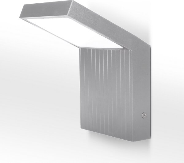 Brilagi - LED Venkovní nástěnné svítidlo RIANO LED/8W/230V stříbrná IP65