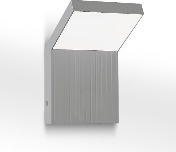 Brilagi - LED Venkovní nástěnné svítidlo RIANO LED/8W/230V stříbrná IP65