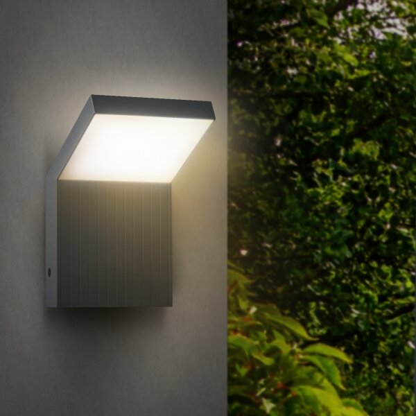 Brilagi - LED Venkovní nástěnné svítidlo RIANO LED/8W/230V antracit IP65