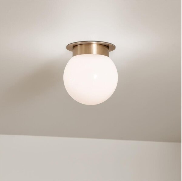 Kichler KL-ALBERS-F-G-CPZ-Stropní svítidlo ALBERS 1xE27/40W/230V pr.20,3cm zlatá