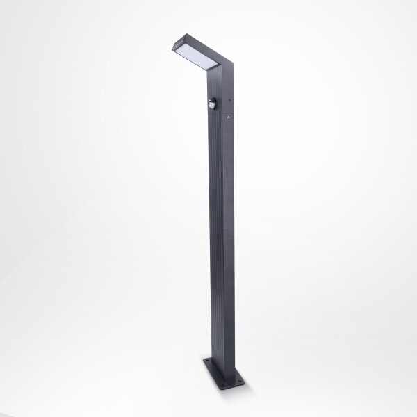 Brilagi - LED Venkovní lampa se senzorem RIANO LED/8W/230V antracit IP65 80 cm