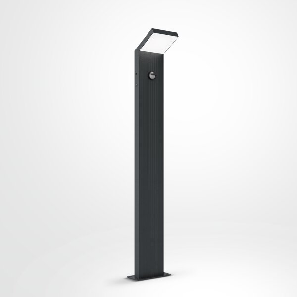Brilagi - LED Venkovní lampa se senzorem RIANO LED/8W/230V antracit IP65 80 cm