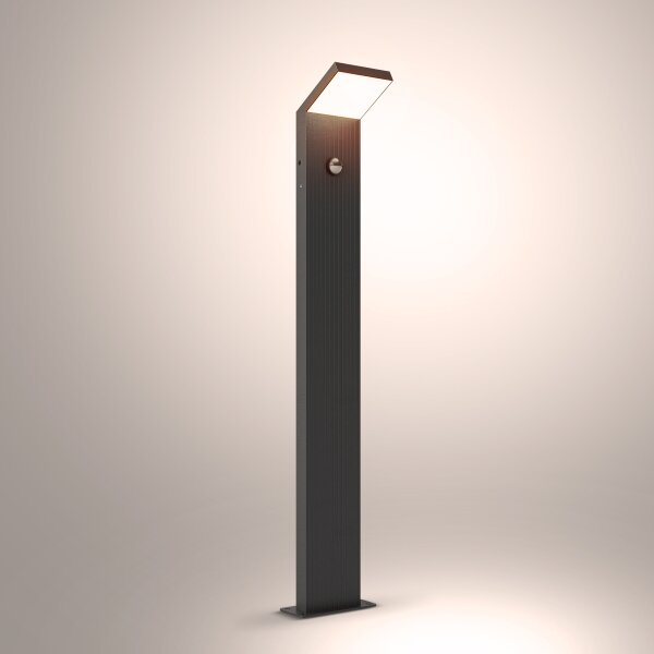 Brilagi - LED Venkovní lampa se senzorem RIANO LED/8W/230V antracit IP65 80 cm