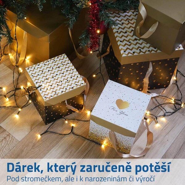 Dárková krabička 15 cm - hvězdy