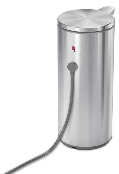 Bezdotykový ocelový dávkovač mýdla v matně stříbrné barvě 266 ml – simplehuman