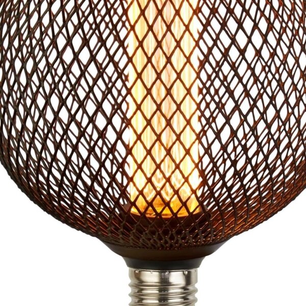 Searchlight 26003BK - LED Dekorační žárovka WIRE MESH E27/4,5W/230V 2700K
