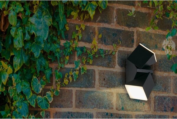 Searchlight 36170BK - LED Venkovní nástěnné svítidlo MONTANA 2xLED/6W/230V IP44