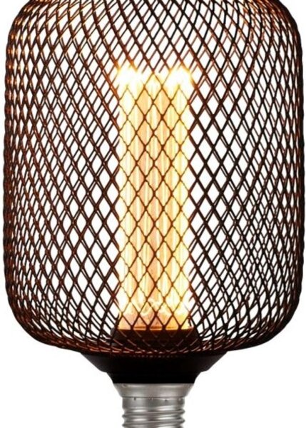 Searchlight 26002BK - LED Dekorační žárovka WIRE MESH E27/4,5W/230V 2700K