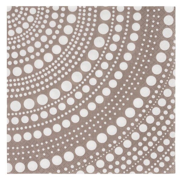 Papírové ubrousky Kastehelmi iittala 33x33 cm světle hnědé linen*
