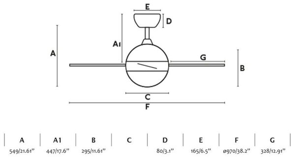 FARO HVAR, bílá, stropní ventilátor