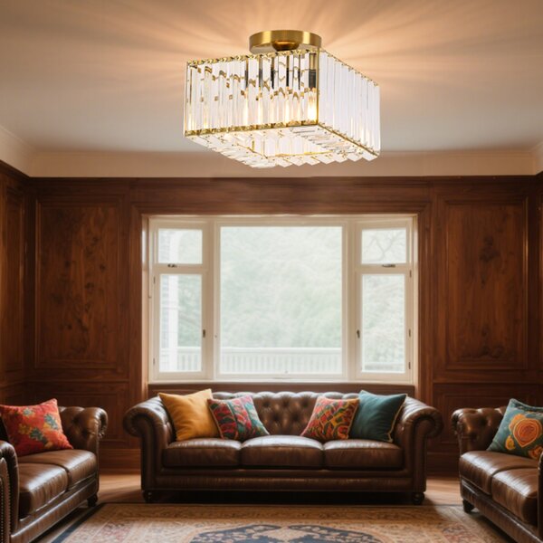 Light Prestige Vetro stropní světlo 1x15 W zlatá LP-2910/1C GD square