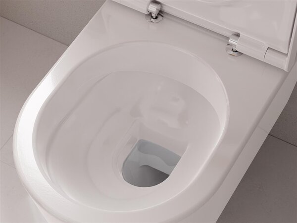 Hansgrohe EluPura S záchodová mísa závěsná bez splachovacího kruhu bílá 60193450