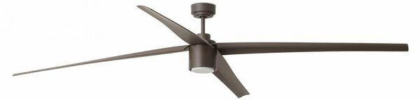 FARO ATTOS XL LED, hnědá, stropní ventilátor s DC motorem
