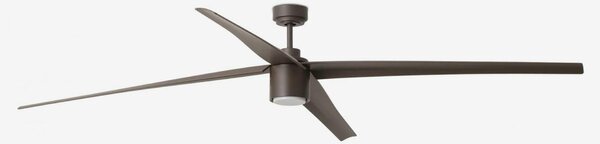 FARO ATTOS XL LED, hnědá, stropní ventilátor s DC motorem