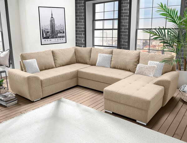 SEDACÍ SOUPRAVA, textil, béžová Livetastic - Sedací soupravy, Online Only