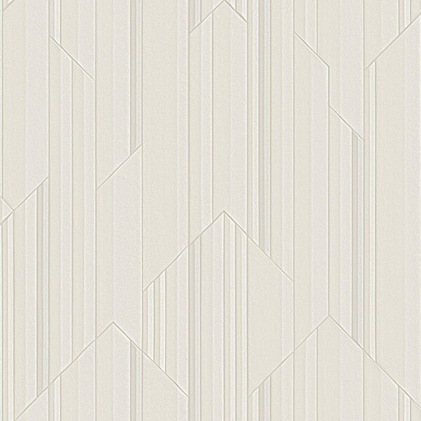 Luxusní šedo-béžová geometrická vliesová tapeta na zeď, Z34915, Elie Saab 2