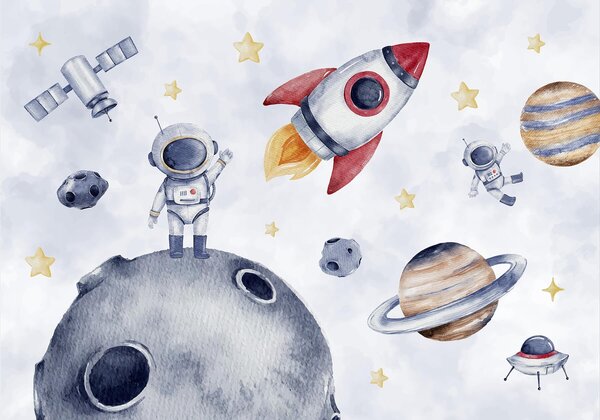 Fototapety Astronauti ve vesmíru, Fototapety space, w01461 : uwalls.cz