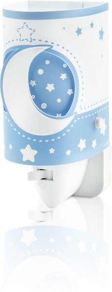 Dalber 63235LT MOONLIGHT blue - Dětská lampička do zásuvky v modré barvě (Lampička do zásuvky pro děti )