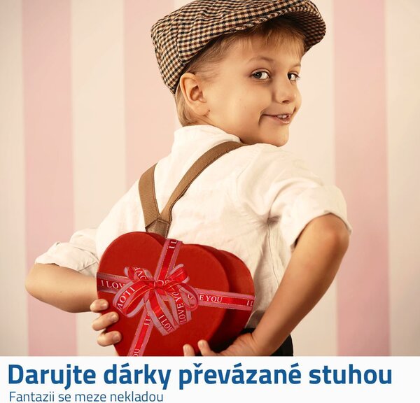 Dekorativní stuha - I love you