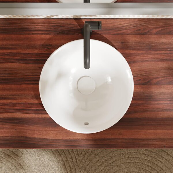 Hansgrohe Xuniva S umyvadlo 40x40 cm kulatý zápustný bílá lesk 60155450