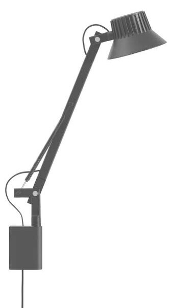 Muuto Nástěnná lampa Dedicate S1, black DEWALS101