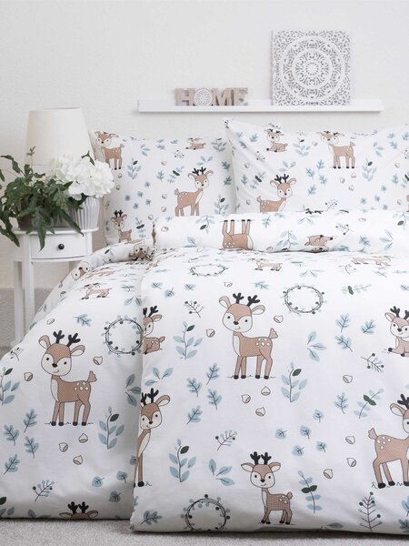 MK Lůžkoviny Bavlněné povlečení Renforcé - Bambi 140 × 200 cm, 70 x 90 cm