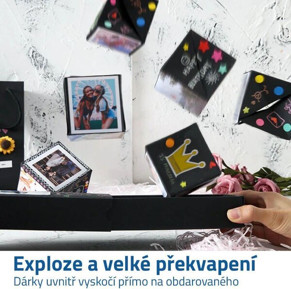 Krabička s překvapením - vyskakující krabičky