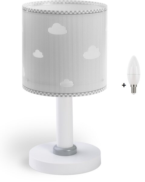 Dalber 62011E SWEET DREAMS - Dětská stolní lampička šedá + Dárek LED žárovka (Stolní lampička pro děti )