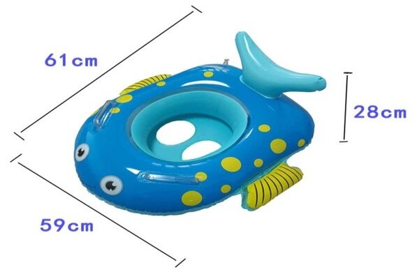 Nafukovací kruh pro děti - Ryba 61cm