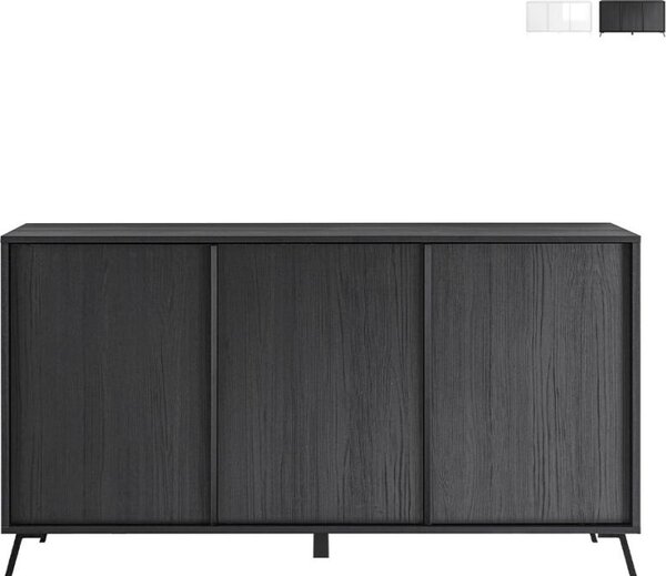 Příborník se 3 dveřmi, délka 156 cm - City