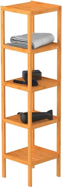 REGÁL DO KOUPELNY, bambus, hnědá Carryhome - Koupelnové regály