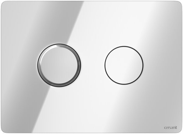 Cersanit Accento Circle splachovací tlačítko pro WC lesklý chrom S97-056