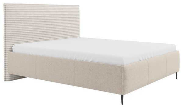 ČALOUNĚNÁ POSTEL, 140/200 cm, přírodní barvy MID.YOU - Postele s úložným prostorem, Online Only