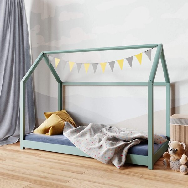 Domečková postel Lilien 160x80 cm Barva: přírodní, Prodloužení nožiček: ne