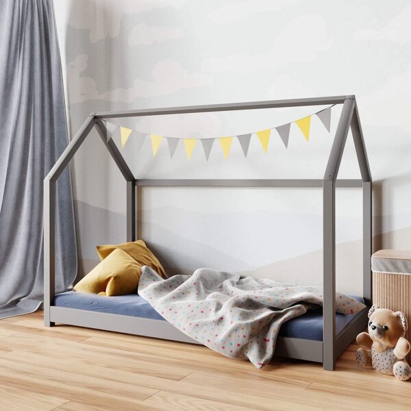 Domečková postel Lilien 160x80 cm Barva: přírodní, Prodloužení nožiček: ne