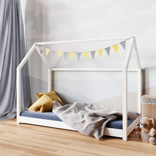 Domečková postel Lilien 160x80 cm Barva: přírodní, Prodloužení nožiček: ne