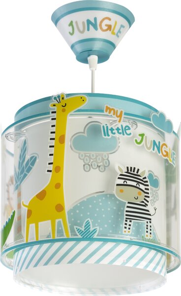 Dalber 76112 MY LITTLE JUNGLE - Dětské závěsné svítidlo se zvířátky + Dárek LED žárovka (Dětský lustr s motivy zvířat)