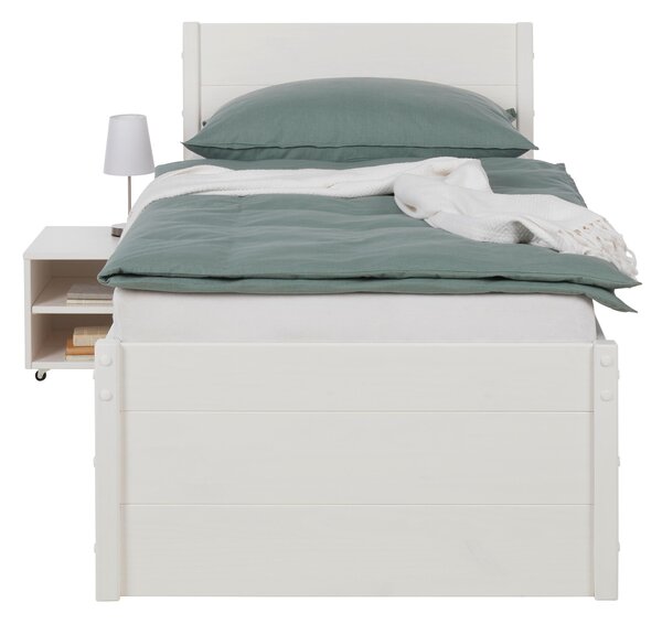 POSTEL S ÚLOŽNÝM PROSTOREM, 90/200 cm bílá Zandiara - Jednolůžkové postele, Online Only