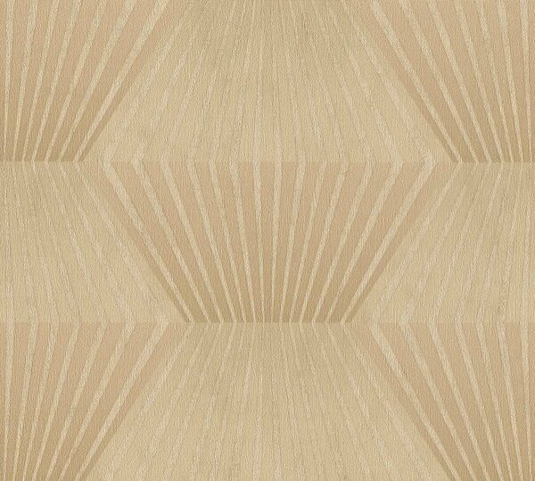 A.S. Création | Vliesová tapeta na zeď Titanium 3 38204-4 | 0,53 x 10,05 m | zlatá