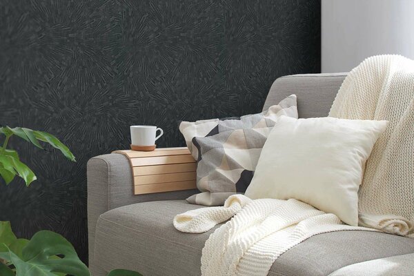 A.S. Création | Vliesová tapeta na zeď Titanium 3 38203-5 | 0,53 x 10,05 m | černá, hnědá, šedá